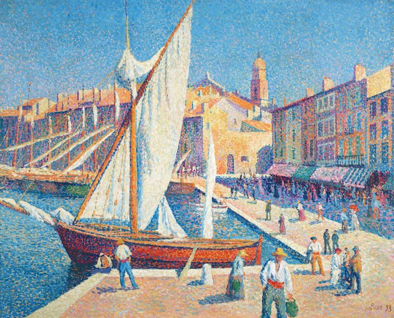 Maximilien Luce (1858-1941), Το λιμάνι του Σαιν-Τροπέ, 1893, Ιδιωτική συλλογή