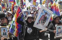 مظاهرة في بيرو بمناسبة الذكرى الأولى للاحتجاجات المناهضة للحكومة 