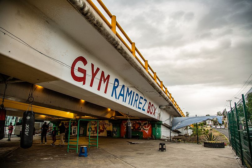 Gym Ramirez is located under a bridge in Ecatepec de Morelos, Mexico