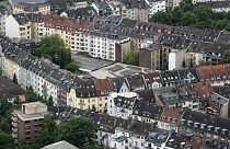 Apartment blocks are pictured in Duesseldorf, Germany, Wednesday, June 28, 2023.