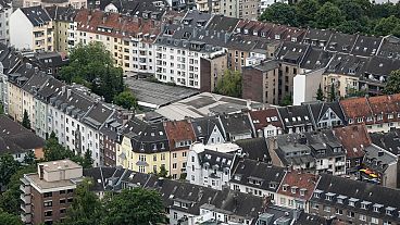 Mehrfamilienhäuser in Düsseldorf, Deutschland, Mittwoch, 28. Juni 2023.