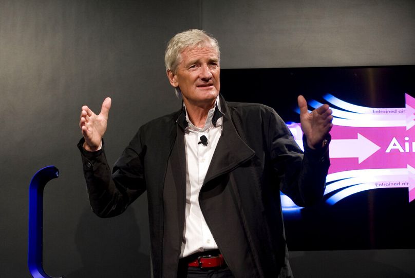 Inventor James Dyson launches the Dyson DC41 Ball vacuum and the Dyson Hot heater fan on in New York. Sept. 14, 2011.