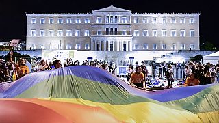 Manifestation à Athènes de la communauté LGBT (archive 2021).