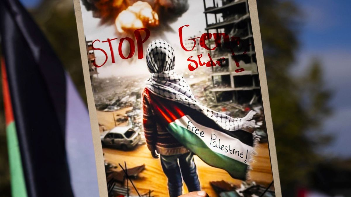 В Глобалния ден на действие за Газа протестиращи в Швейцария