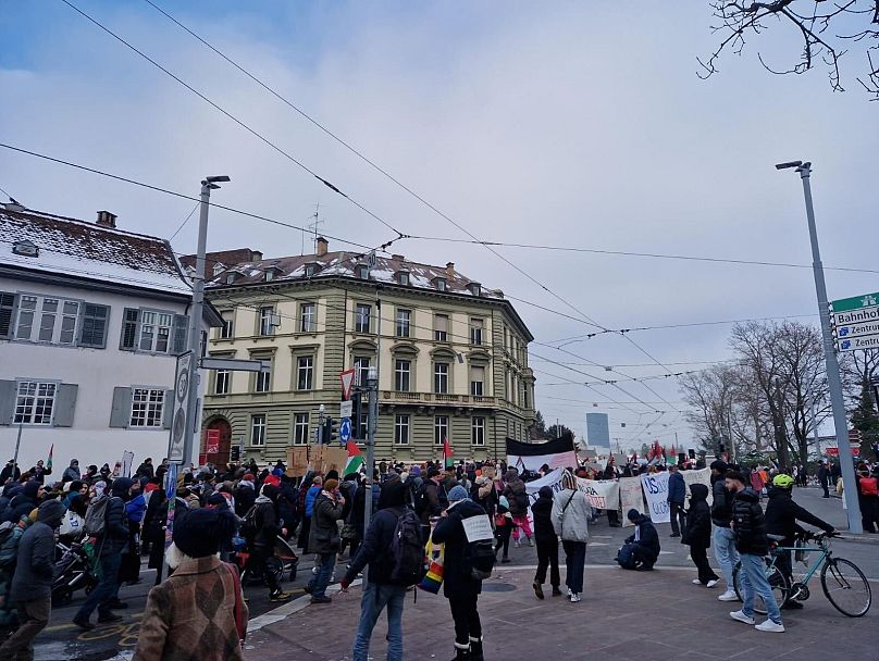 Protestors take to the streets of Switzerland