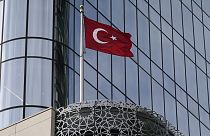 The flag of Turkey flies in November 2023