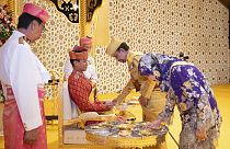 Imagen de las celebraciones por la boda del príncipe de Brunéi.