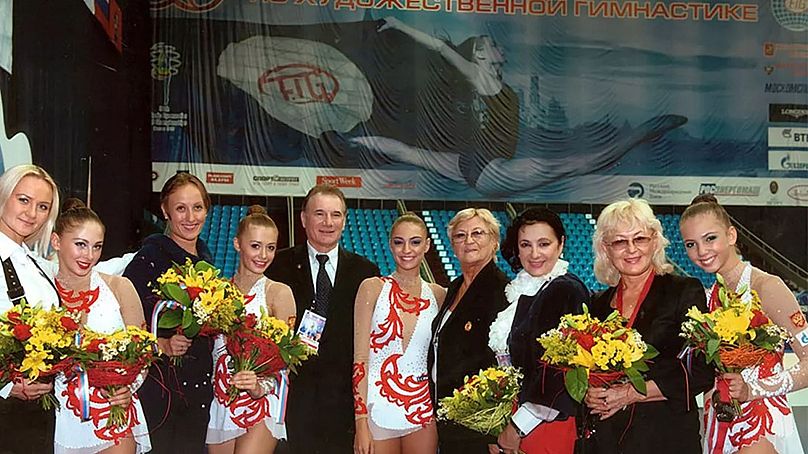 Khavinson az orosz olimpiai ritmikus gimnasztika csapattal 2012-ben