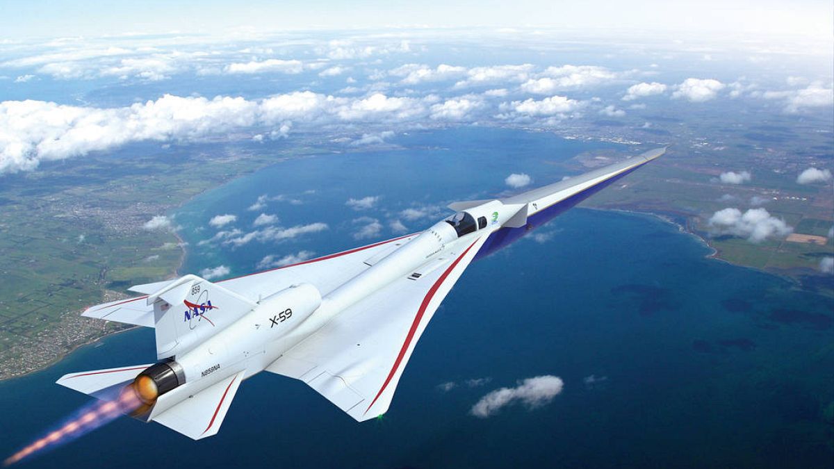 O avião X-59 QueSST da NASA ganha forma na Lockheed Martin Skunk Works