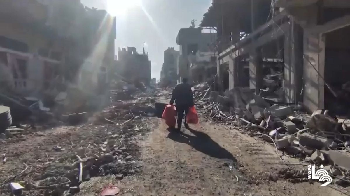 La distruzione a Gaza dopo mesi di guerra tra Israele e Hamas