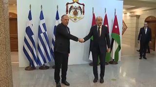 Ο Έλληνας υπουργός Εξωτερικών και ο Ιορδανός ομόλογός του