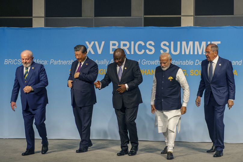 A BRICS group photo during the 2023 BRICS Summit in Johannesburg, August 2023