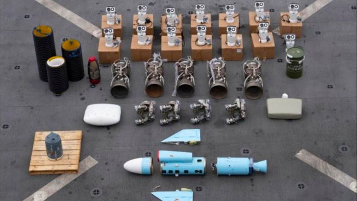 Iranian-made missile components