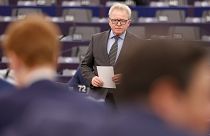 Janusz Wojciechowski, comissário europeu para a Agricultura, no debate sobre a aprovação da mineração em alto mar pela Noruega, no Parlamento Europeu, a 17 de janeiro de 2024