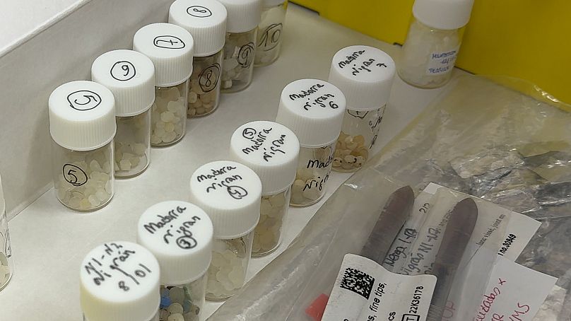 Muestras de pellets recogidas en Galicia por el IEO para su análisis