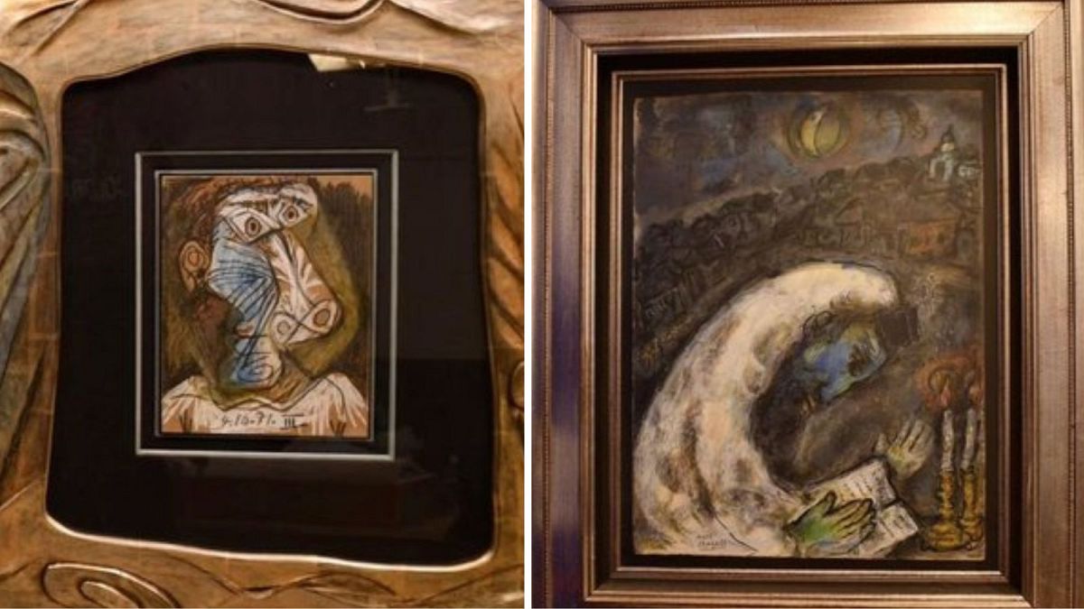 Двете картини оценени заедно на прибл 826 000 евро бяха