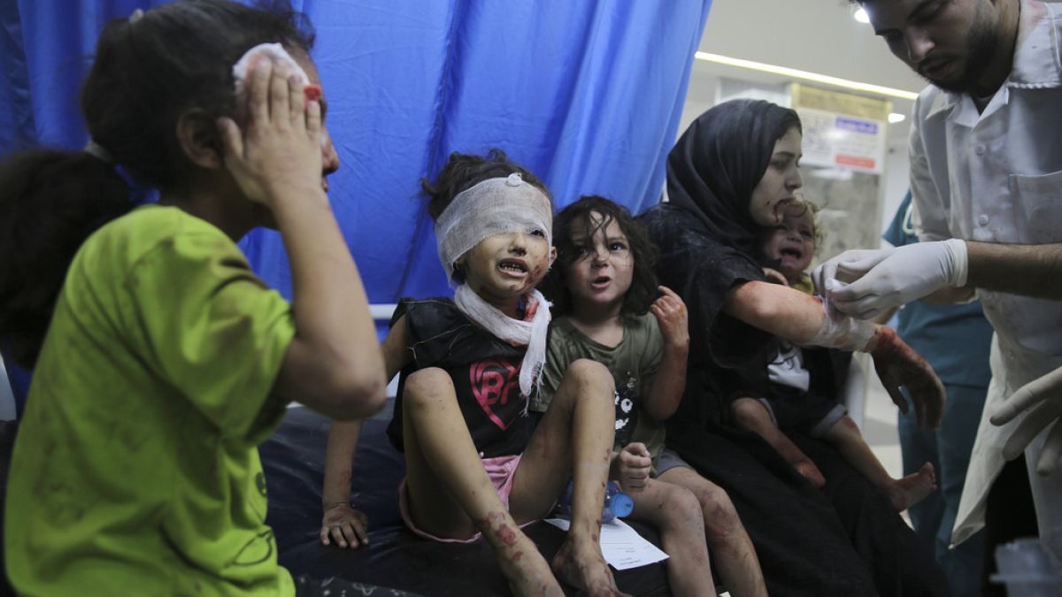کودکان زخمی فلسطینی در باریک غزه
