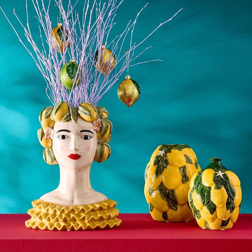 Vase lady lemon by Werner Voss