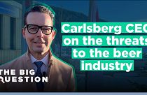 Carlsberg CEO Jacob Aarup-Andersen talks to The Big Question at the World Economic Forum in Davos, Switzerland. 