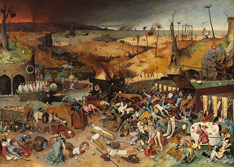 نقاشی «استیلای مرگ» اثر پیتر بروگل پدر درباره طاعون سیاه اروپا