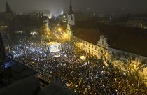 اجتجاجات على خطة الحكومة لتعديل قانون العقوبات في براتيسلافا، الخميس 18 يناير 2024