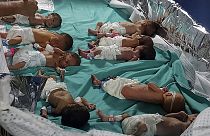 أطفال خُدج في مستشفى الشفاء بمدينة غزة- 12 نوفمبر 2023.