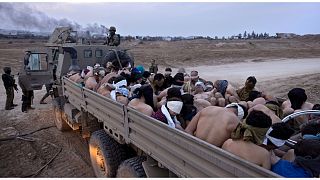 رجال اعتقلتهم قوات الأمن الإسرائيلية في غزة