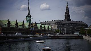 A view of the Nyhavn river in Copenhagen, Denmark