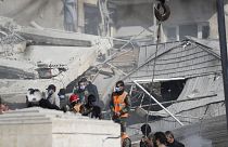 air strike in Damascus, Syria, Saturday, Jan. 20, 2024