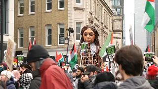 proteste a Londra contro la guerra a Gaza
