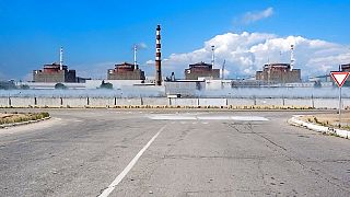 A general view of the Zaporizhzhia Nuclear Power Station in territory under Russian military control, taken in 2022