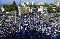 مظاهرة في حيفا مناهضة للحرب الإسرائيلية على غزة، 20 يناير 2024.