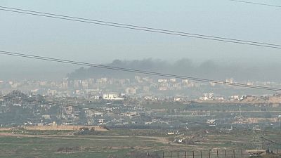 تصاعد دخان أسود في سماء غزة، 21 يونيو 2024