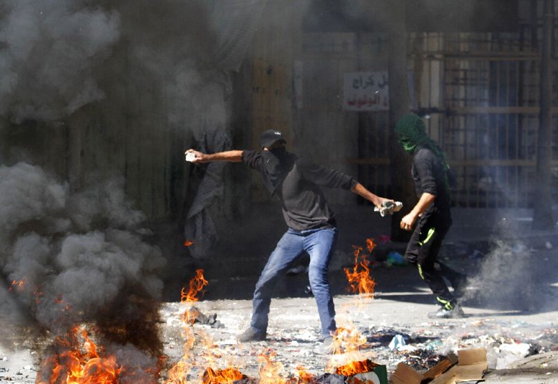 A második Intifada egyik pillanatképe