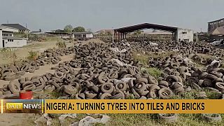 Nigeria: turning tyres into tiles and bricks