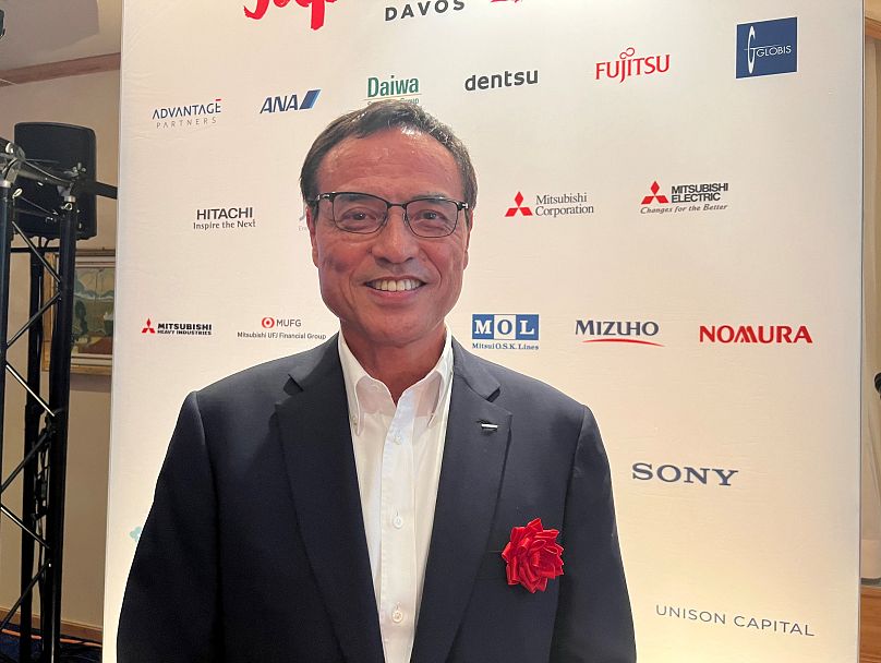 Takeshi Niinami, President of Suntory Holdings at the World Economic Forum in Davos.