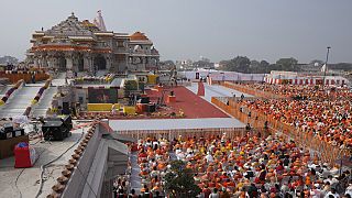 Hindu-Tempel in der nordindischen Stadt Ayodhya