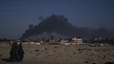 Khan Younès vu de Rafah le 22 janvier 2024