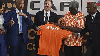 CAN 2023 : Blinken au stade d'Ebimpé lors de sa visite en Côte d'Ivoire