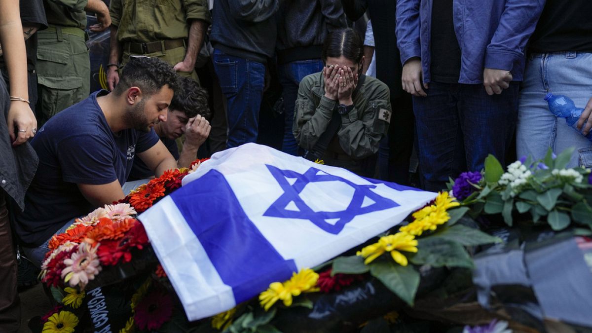 Funérailles d'un soldat de Tsahal, Netanya, le 31 décembre 2023