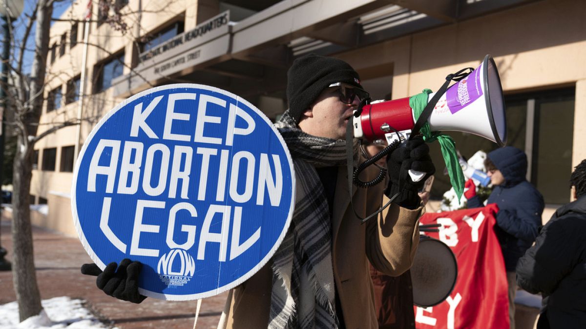 Abortuszjog mellett tüntető Marylandben