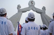 بنای «طاق اتحاد» در پیونگ‌یانگ که به عنوان نماد امید به وحدت دو کره ساخته شده بود