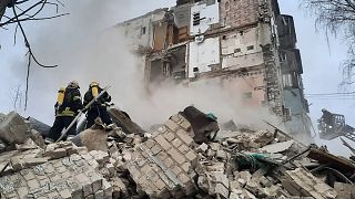 آثار القصف الروسي على مدينة خاركيف