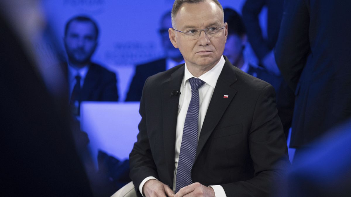 A lengyel elnök a davosi fórumon