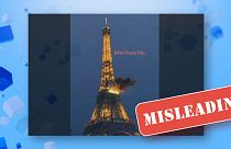Il video falso della Torre Eiffel in fiamme