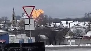 Site du crash de l'appareil russe le 23 janvier 2024, région de Belgorod, Russie