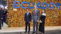 Los Reyes de España inauguran Fitur junto al presidente de Ecuador, Daniel Noboa