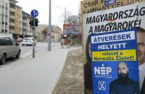 Választási plakátok Budapesten a 2022-es országgyűlési választás előtt