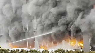 Incendio a Sarajevo