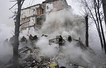 Orosz légitámadás után Harkivban, 2024 január 23. 